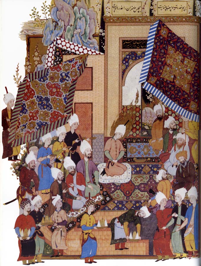 Joseph,Haloed in his tajalli,at his wedding feast